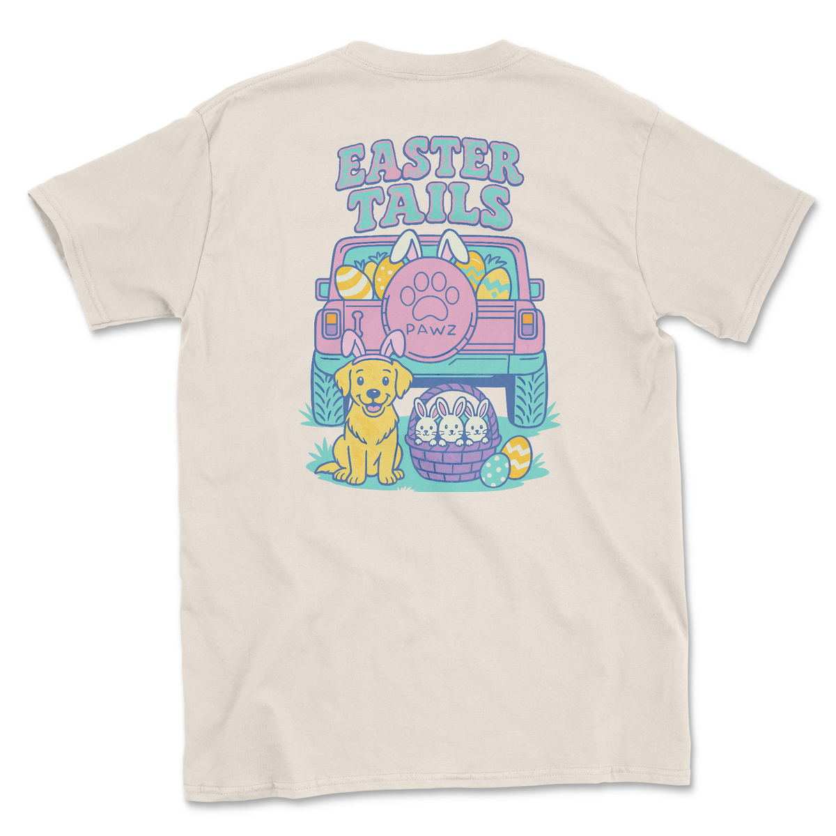 Easter Tails (Adult Short Sleeve T-Shirt)