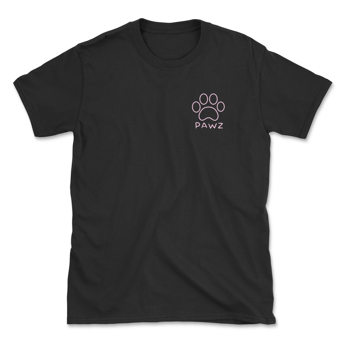 Ombre Flowers - Black (Adult Short Sleeve T-Shirt)