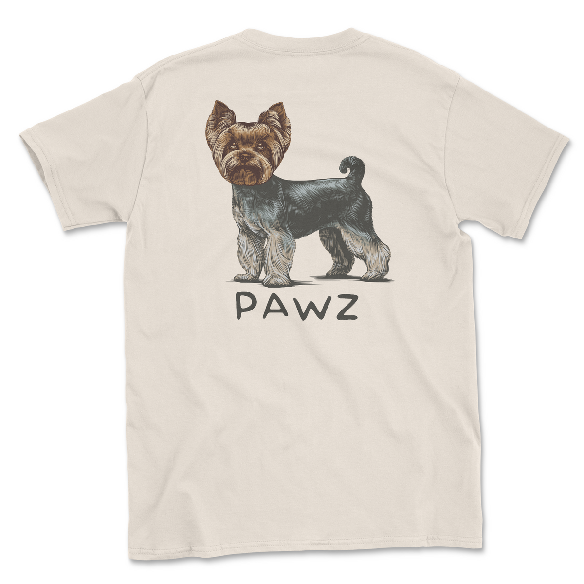 Yorkie - Natural (Adult Short Sleeve T-Shirt)