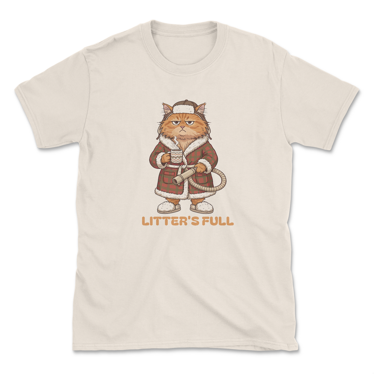 Litter's Full (Front Print) (Adult Short Sleeve T-Shirt)