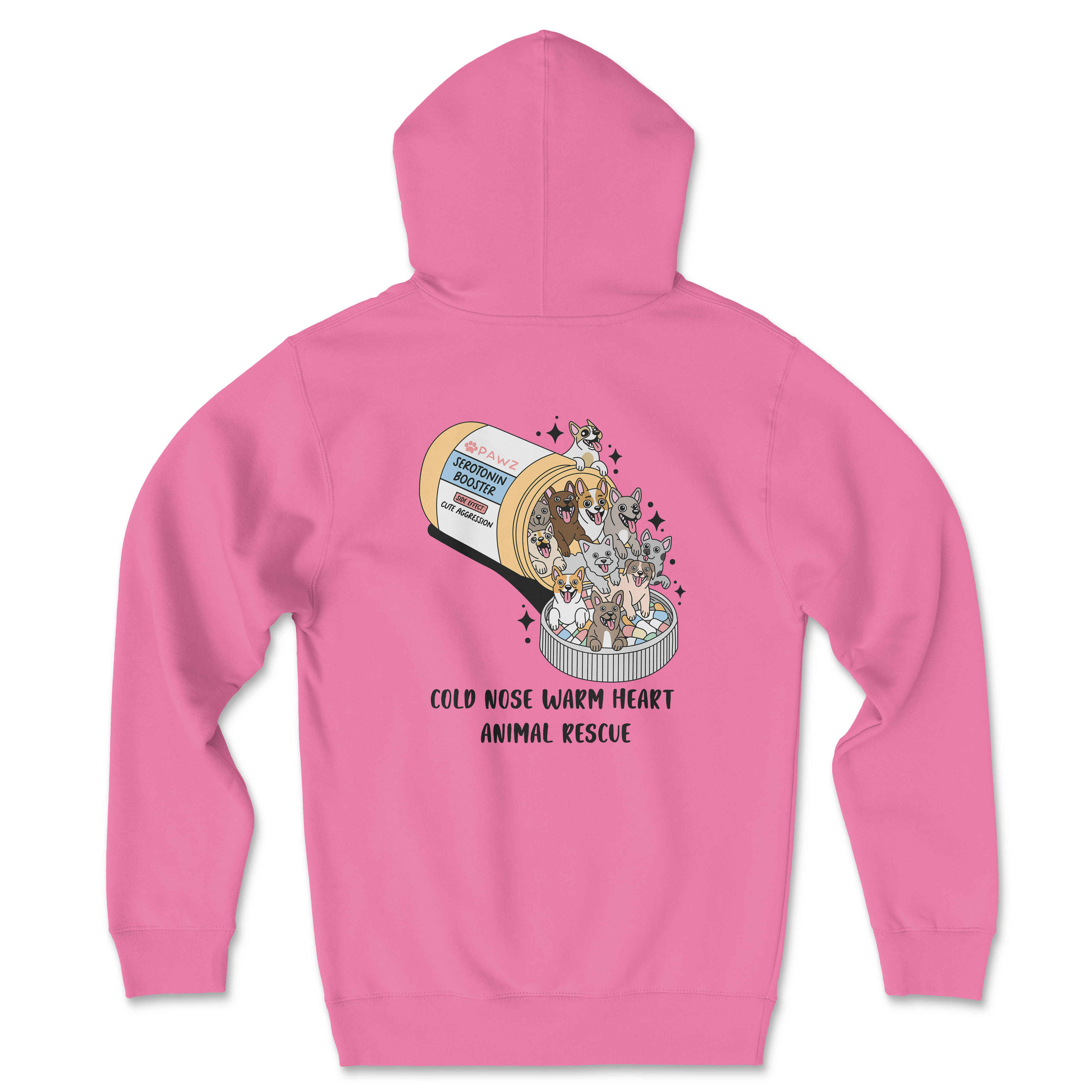 Serotonin Pawz (Cold Nose Warm Heart) (Adult Hoodie)