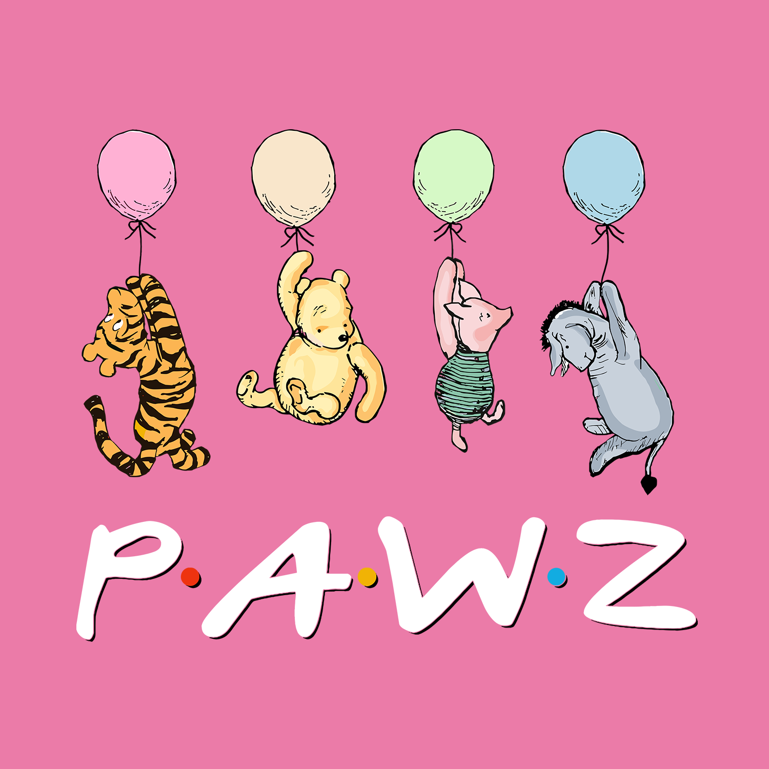 Best Friends - Azalea (Front Print) (Adult Short Sleeve T-Shirt) Limited Edition