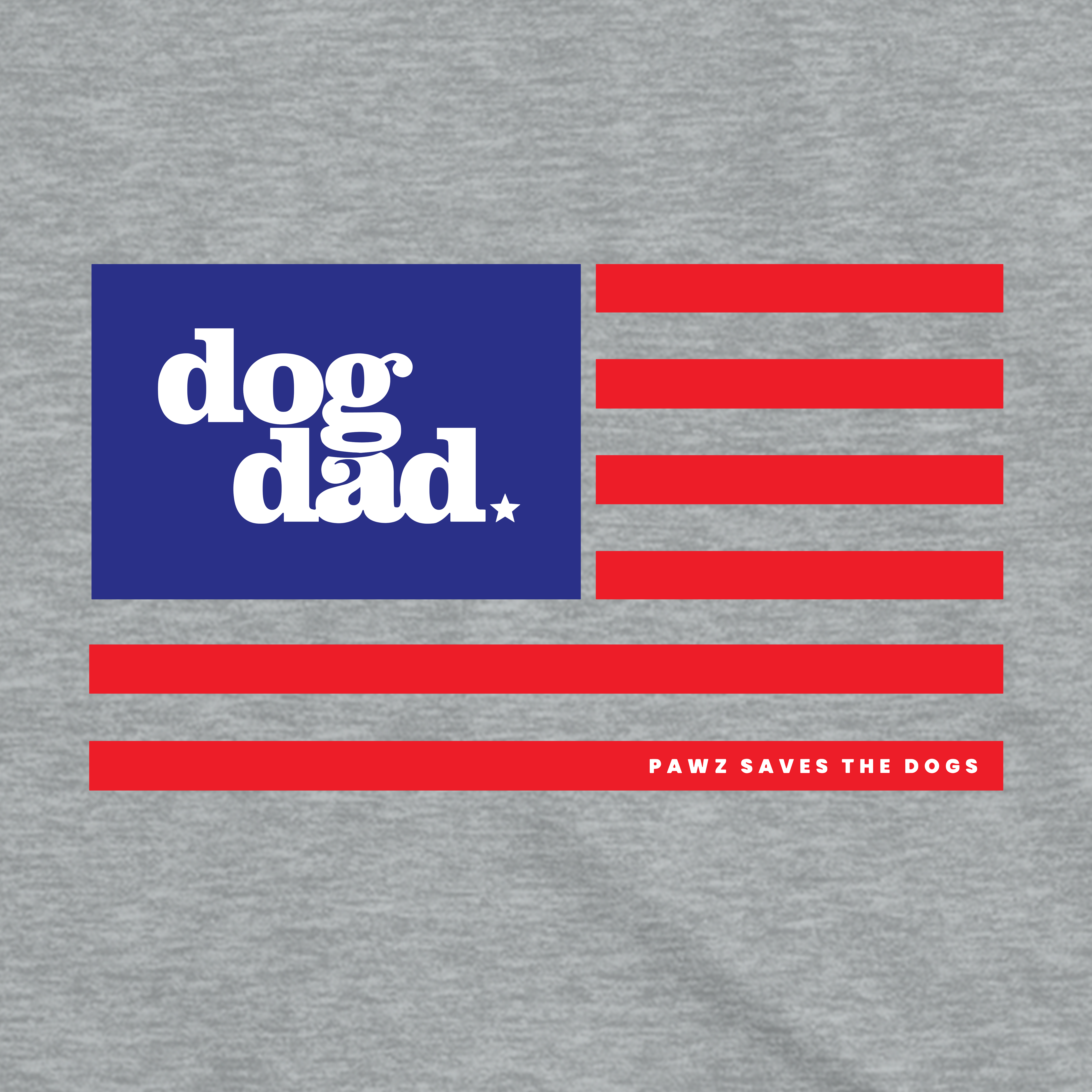 Dog Dad Flag (Adult Short Sleeve T-Shirt)