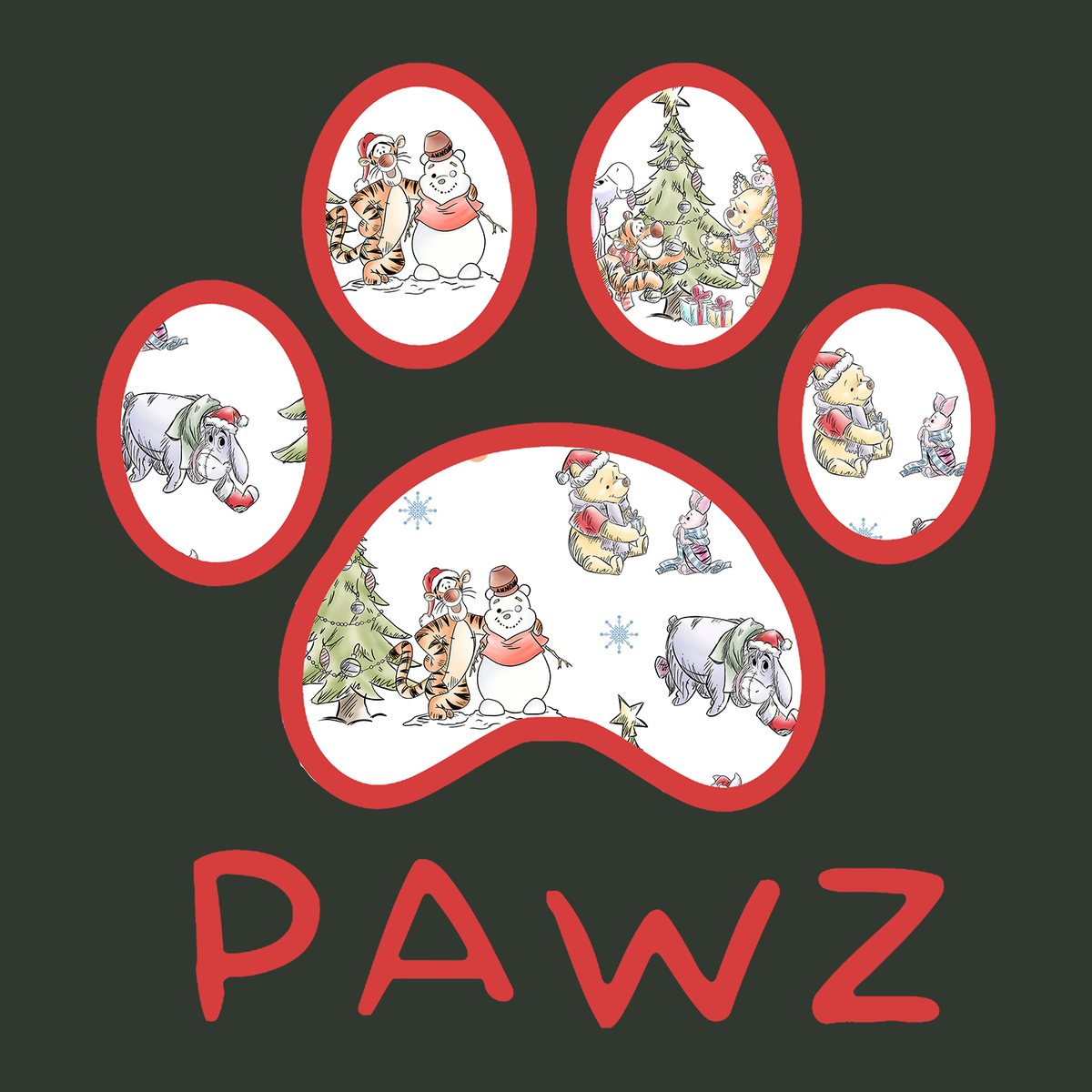 Winnie & Friends (Adult Short Sleeve T-Shirt)