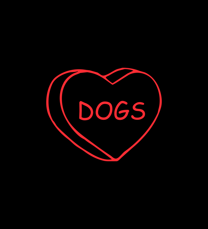 Dogs Heart - Front Print (Adult Short Sleeve T-Shirt)