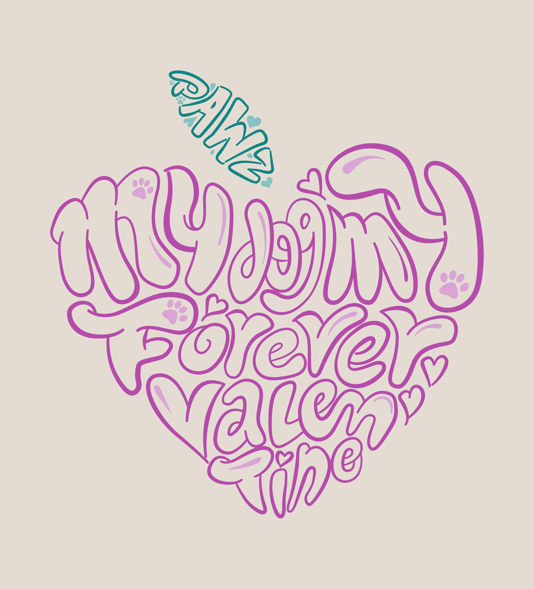 Forever Valentine - Front Print (Adult Hoodie)