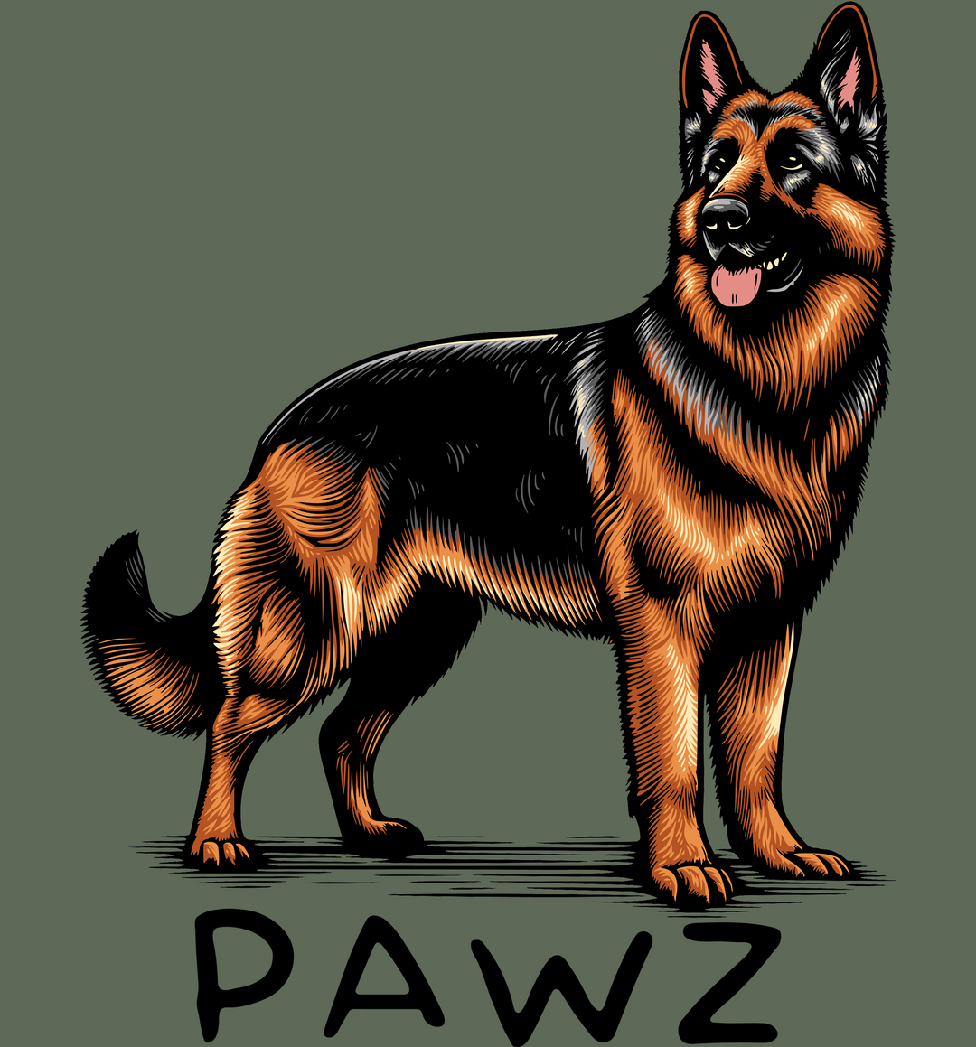 German Shepard (Adult Hoodie)