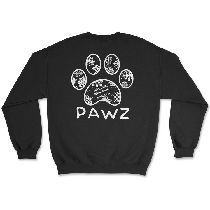 Mack, Titan, Daisy, Pippy, Nova, Cash Snowflake (Adult Crewneck)