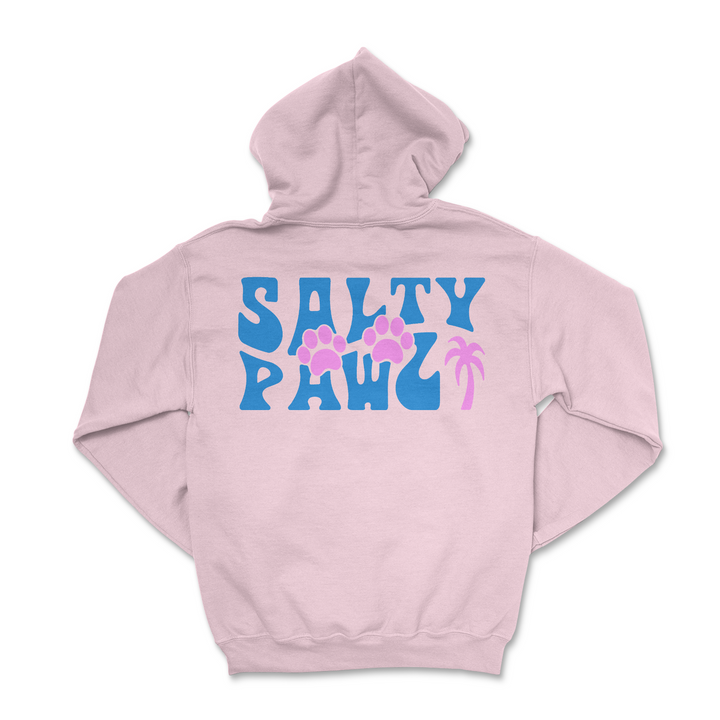 Salty Pawz Pink/ Royal (Adult hoodie)