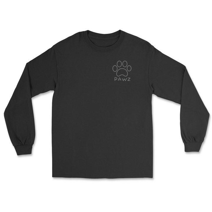 B/W Vertical Paw Flag (Adult Long Sleeve)