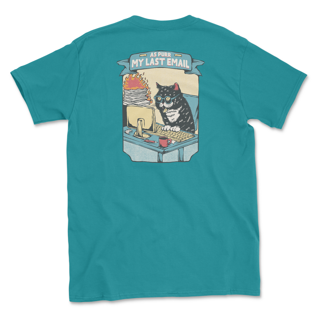 As Purr My Last Email (Adult Short Sleeve T-Shirt)