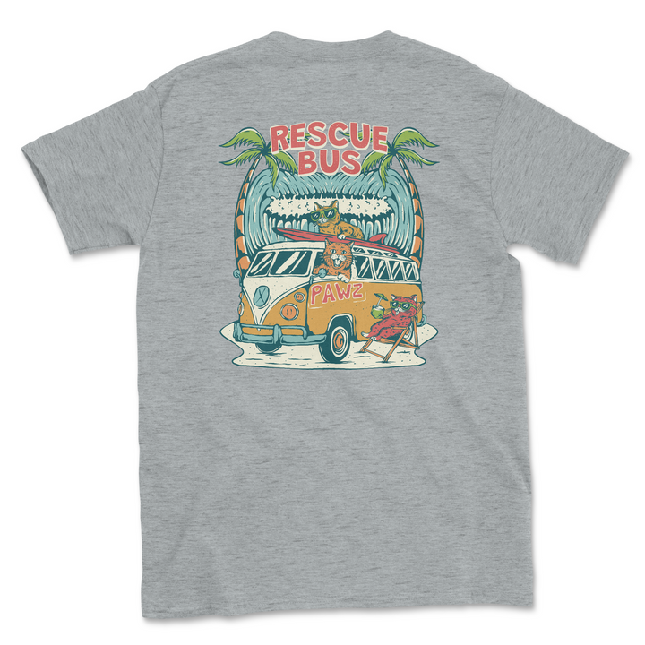 Rescue Bus - Cats (Adult Short Sleeve T-Shirt)