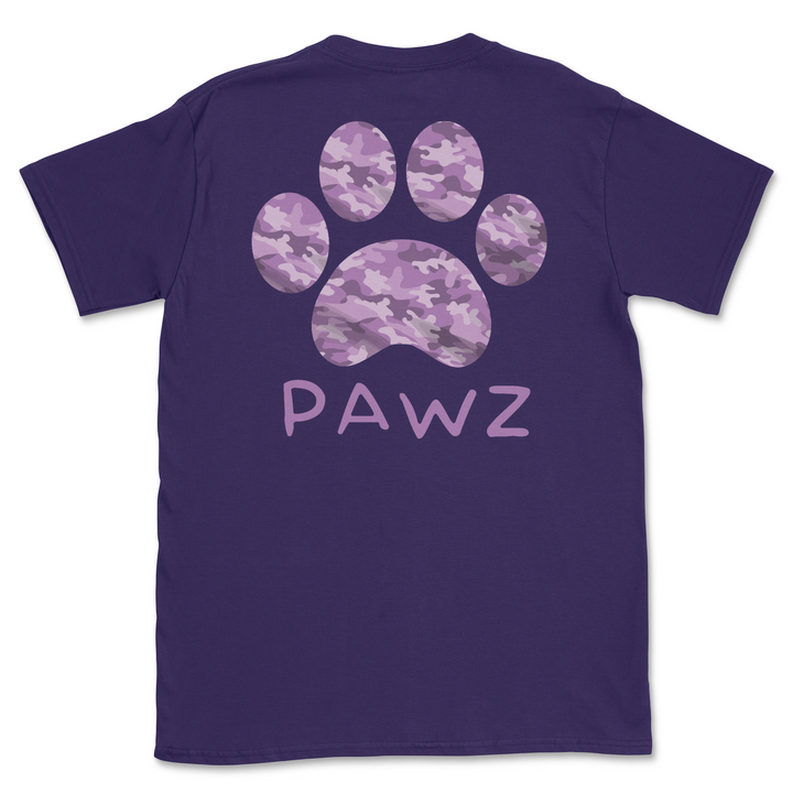 Purple Camo (Adult Short Sleeve T-Shirt)