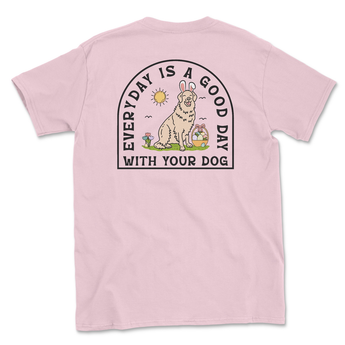 Puppy Positivity - Light Pink (Adult Short Sleeve T-Shirt)