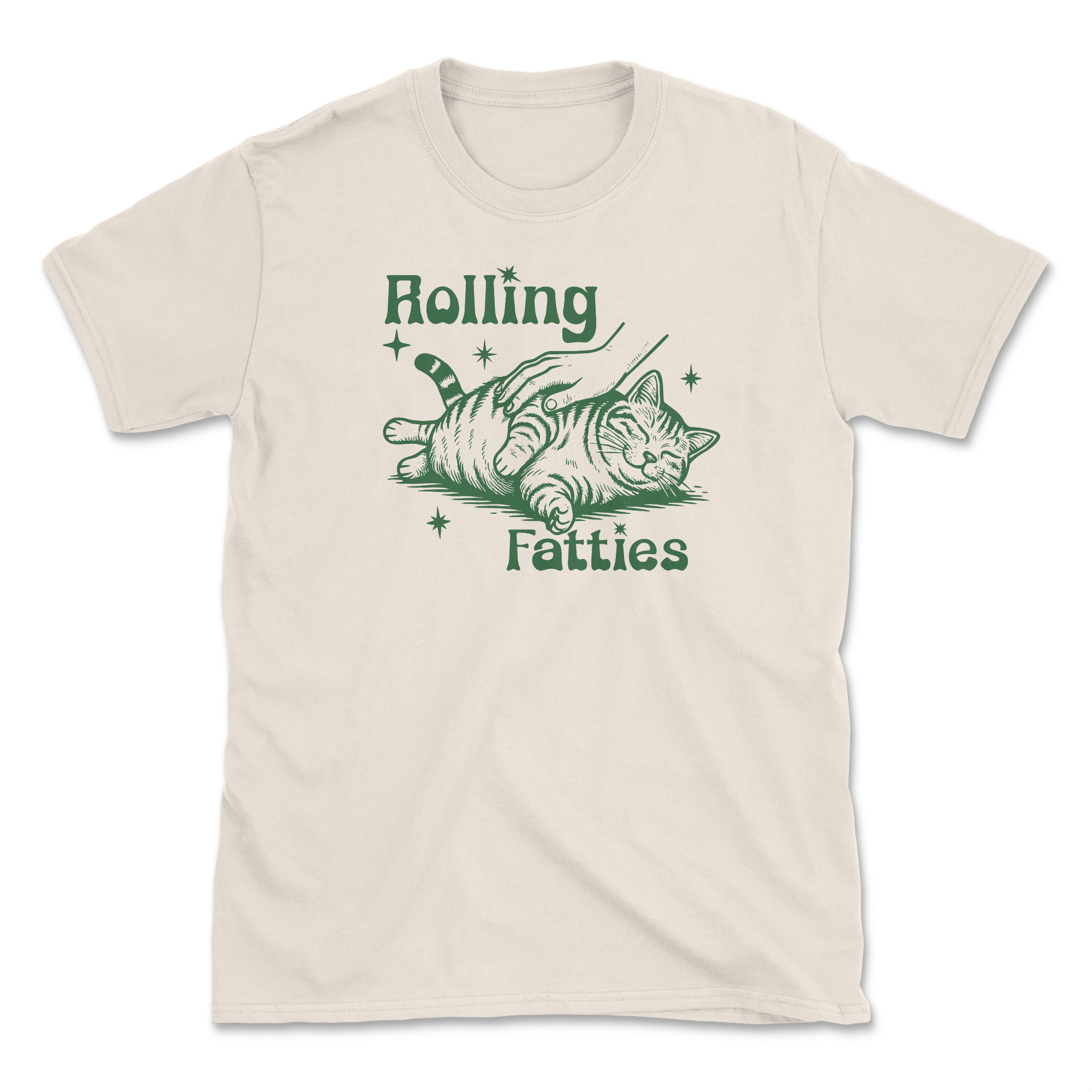 Rolling Fatties (Front Print) (Adult Short Sleeve T-Shirt)