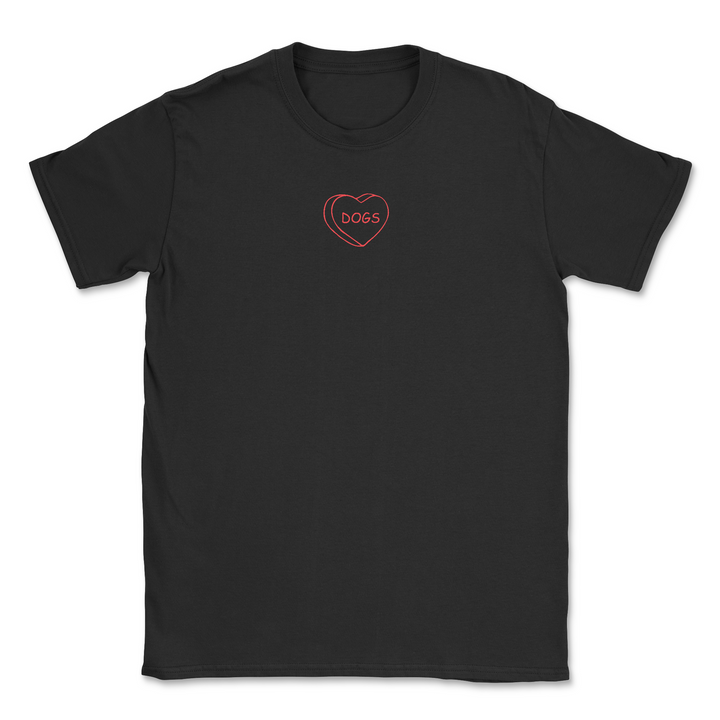 Dogs Heart - Front Print (Adult Short Sleeve T-Shirt)