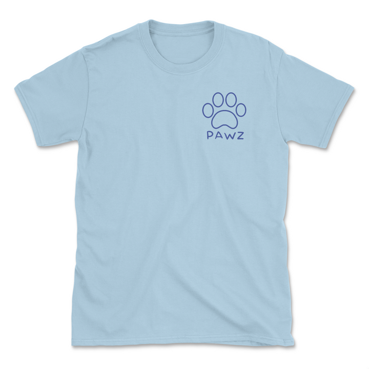 Dog Silhouette - Back Print (Adult Short Sleeve T-Shirt)