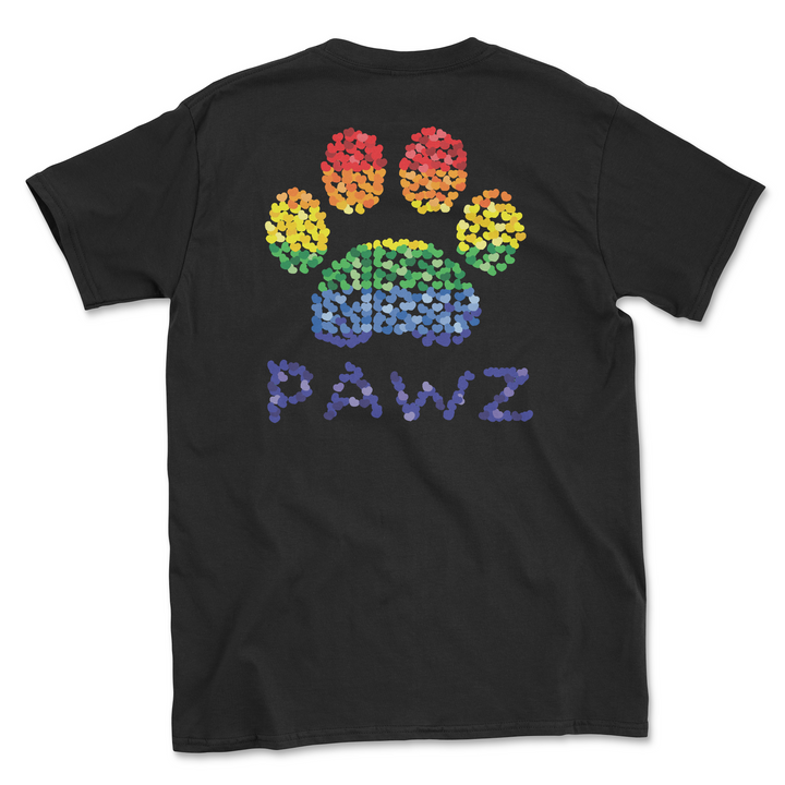 Rainbow Hearts (Adult Short Sleeve T-Shirt)