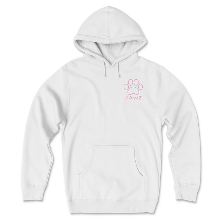 Lunar Pawz - White (Adult Hoodie)