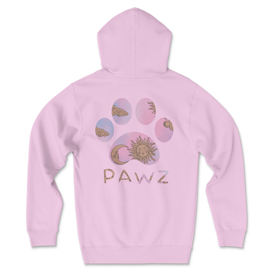 Lunar Pawz - Light Pink (Adult Hoodie)