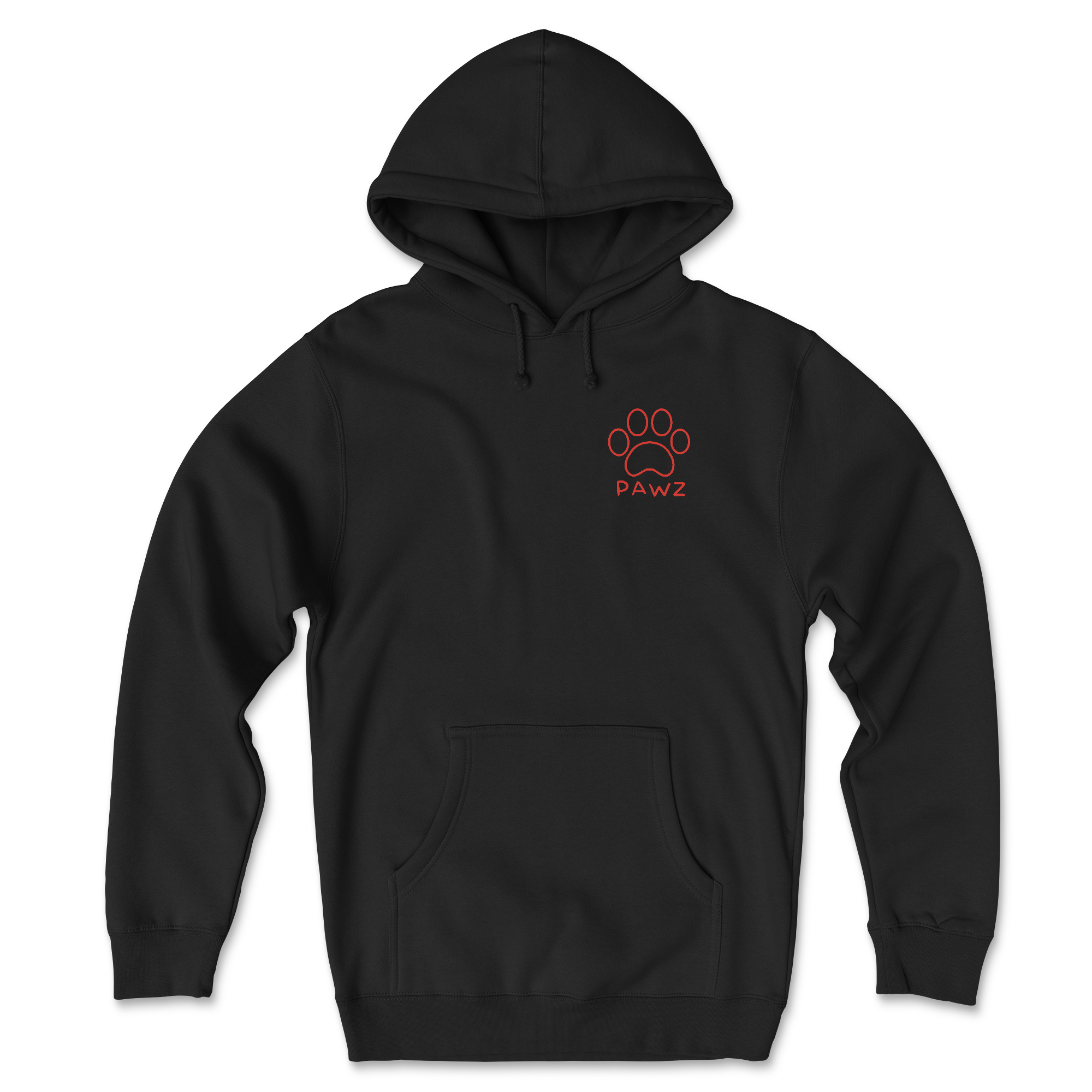 Monster Pawz (Back Print) (Adult Hoodie)