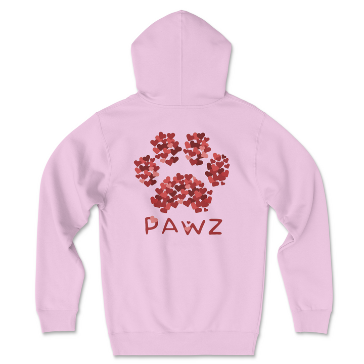 Heartfelt Paw (Adult Hoodie)