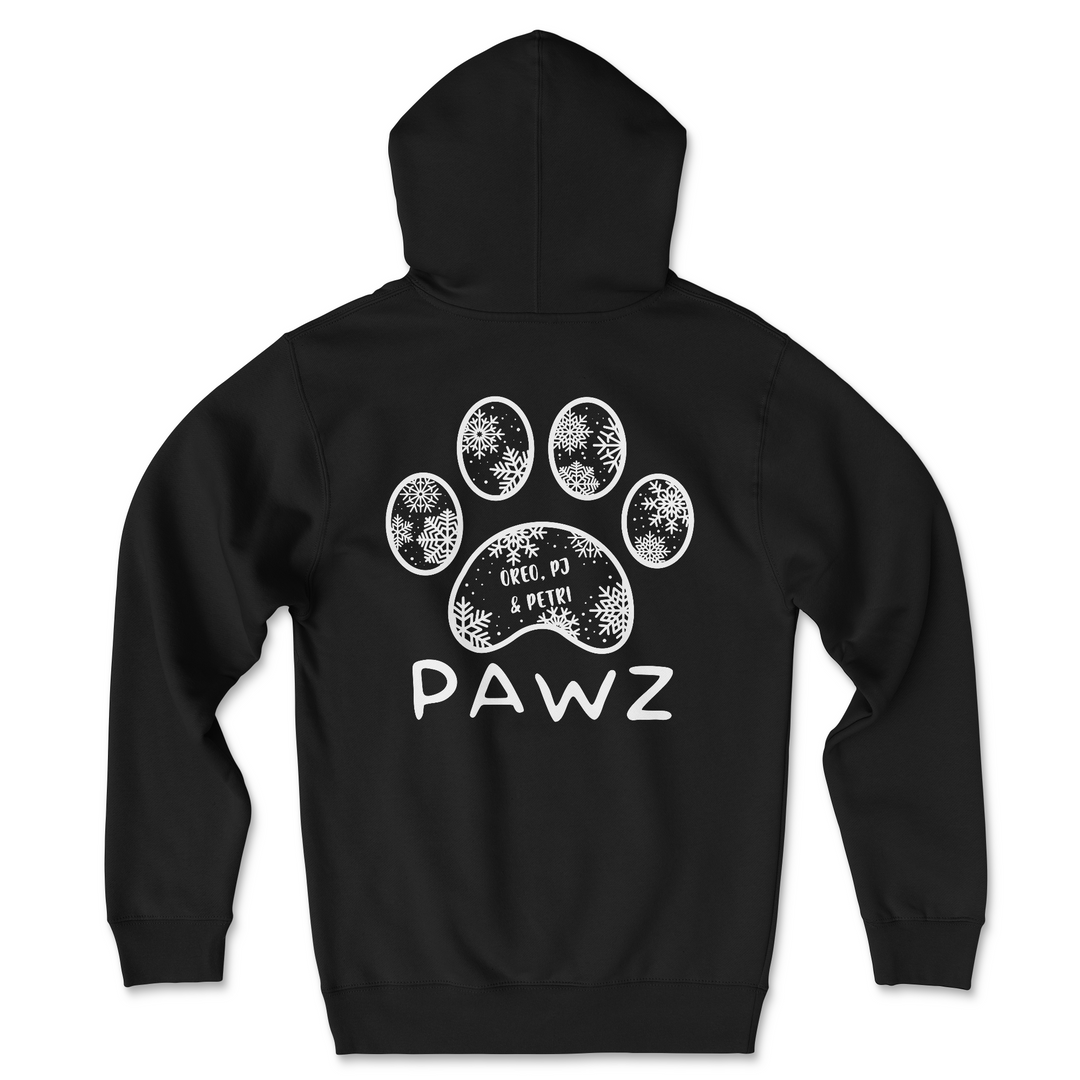 Oreo, PJ, Petri Snowflake (Adult Hoodie)