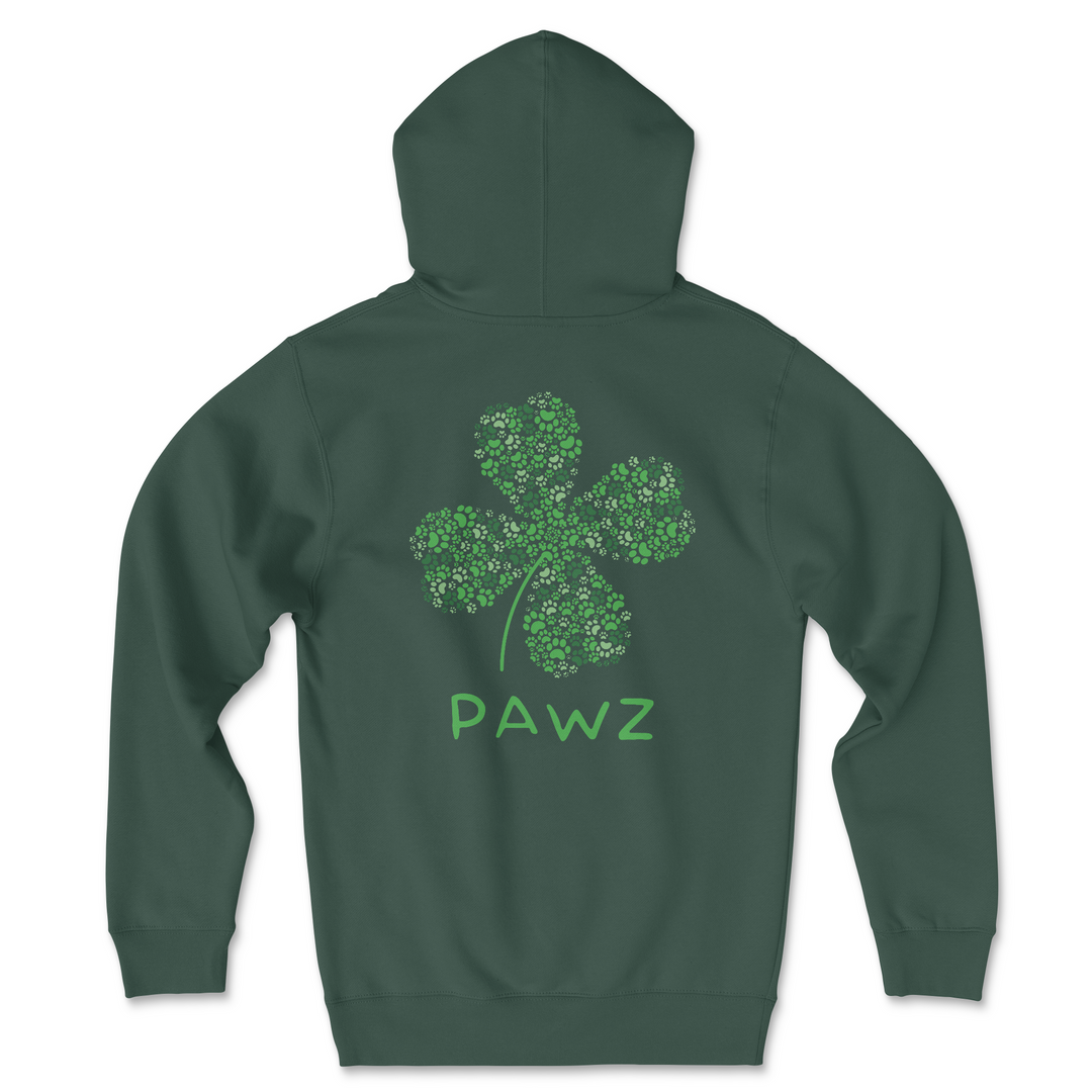 Pawz Shamrock (Adult Hoodie)