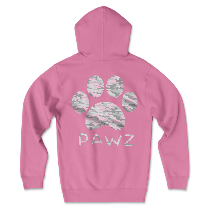 Pink & Grey Camo (Adult Hoodie)