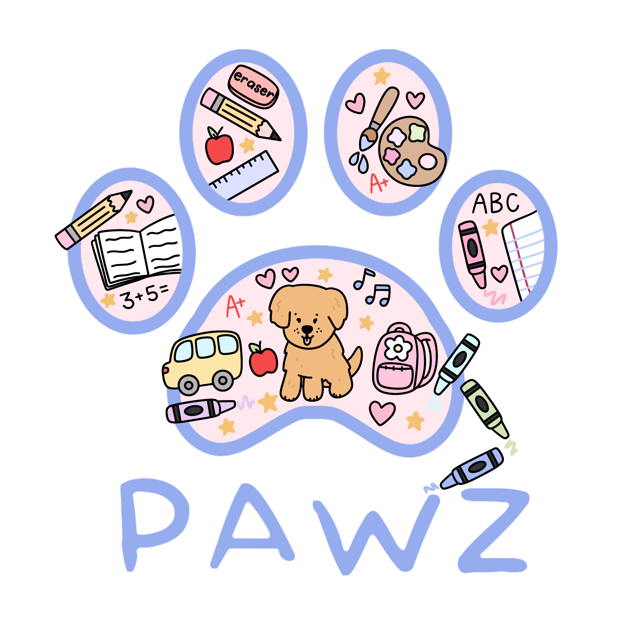 Back To School Pawz (Adult Short Sleeve T-Shirt)