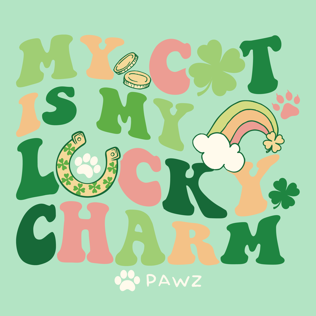 Lucky Charm - Cat (Adult Short Sleeve T-Shirt)