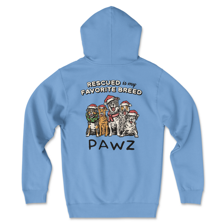 Rescued Breed (Adult Hoodie)