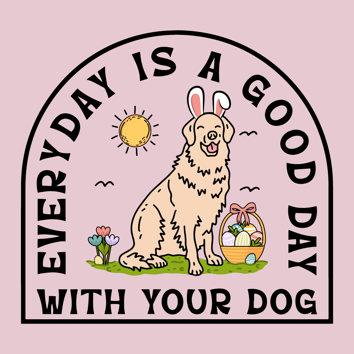 Puppy Positivity - Light Pink (Adult Short Sleeve T-Shirt)