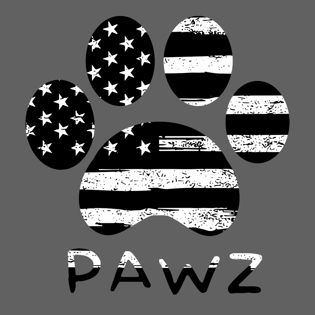 B/W Flag Paw (Adult Long Sleeve)