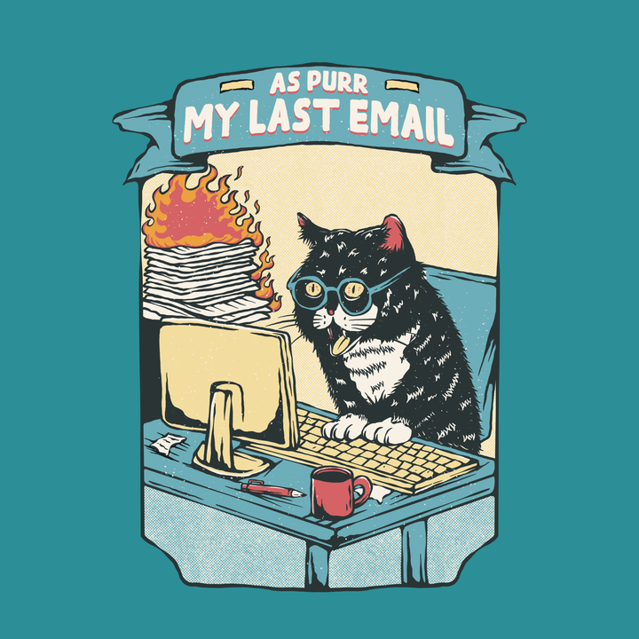 As Purr My Last Email (Adult Short Sleeve T-Shirt)