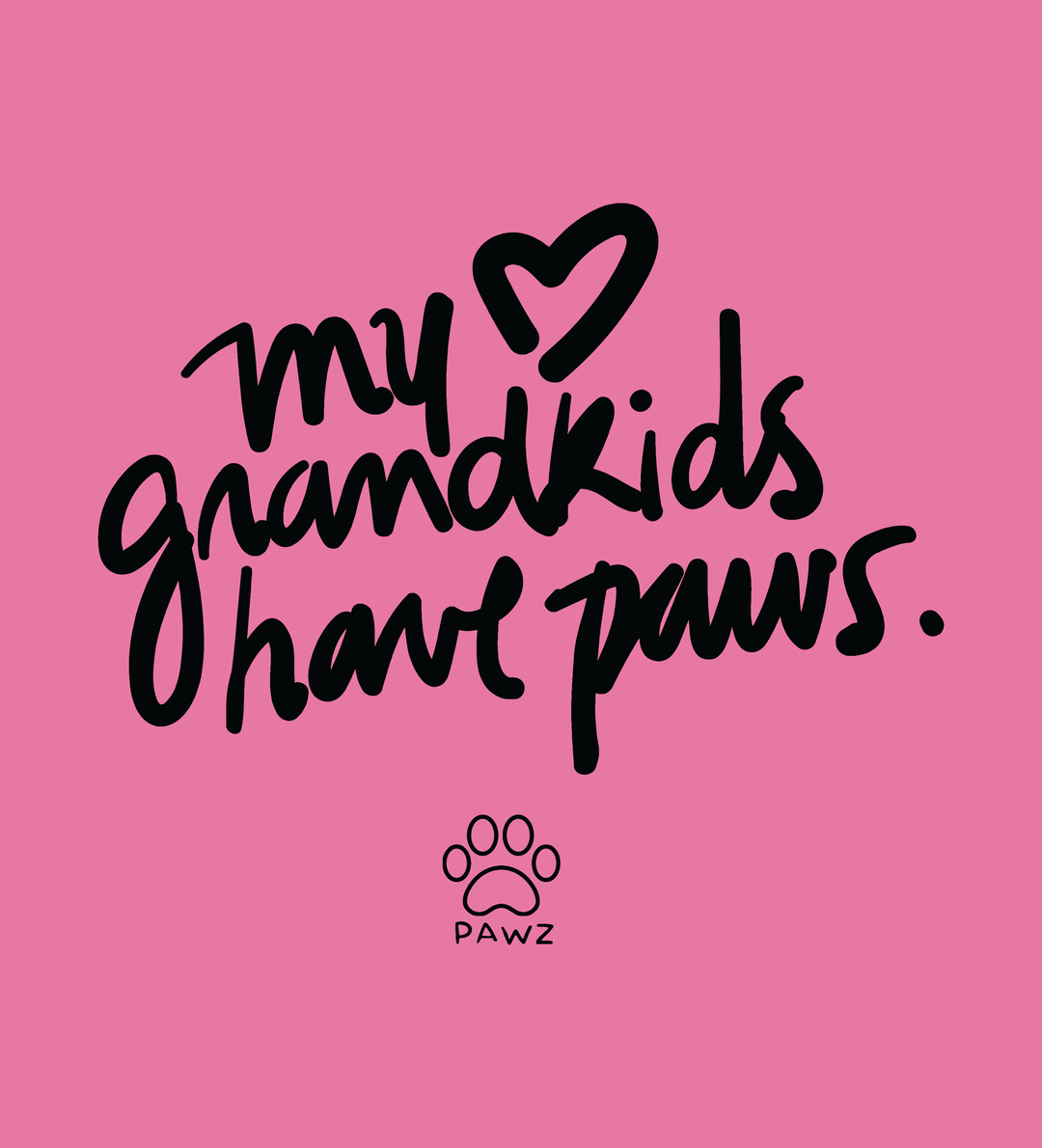 Grandpawz - Front Print (Adult Hoodie)