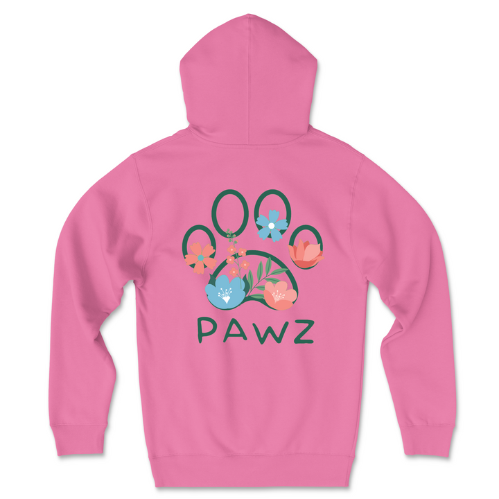 Flowers Paw (Adult Hoodie)