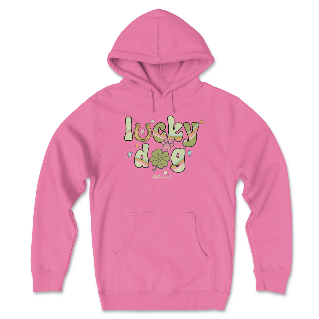 Lucky Dog - Front Print (Adult Hoodie)