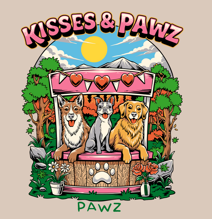 Kisses & Pawz (Adult Hoodie)